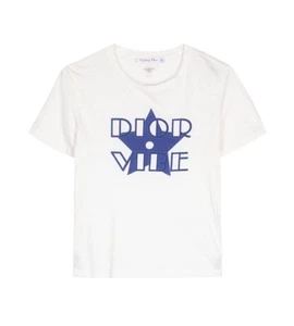 Authentic Christian Dior White Logo T-shirt Size XS good condition R3344 - Picture 1 of 24