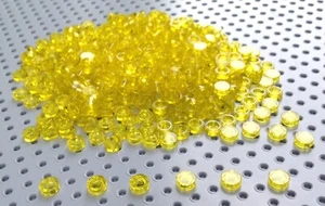 Lego gelb transparent 1x1 flache runde Fliese (35380) x20 im Set *NEU Star Wars - Bild 1 von 1