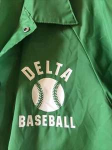 Green Delta Baseball Warm-up Jacket Medium 40-42 - Picture 1 of 3