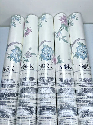 Papel pintado fino Carey Lind 5 rollos dobles patrón York CC 942 R33 280 pies cuadrados Foto 1 de 4
