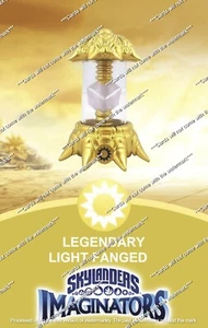 Tarjeta de cristal Skylanders Imaginators legendaria creación con colmillos de luz restablecida de fábrica - Imagen 1 de 2