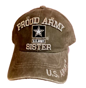 U.S. PROUD ARMY SISTER Women's Cap - Official Licensed Military Headwear - Green - Picture 1 of 5