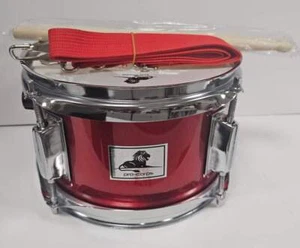 Pro-Corps Red 8'' Junior Marching Snare Drum With Coloured Strap & Sticks - Picture 1 of 4