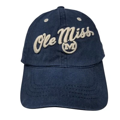Zephyr Ole' Miss Rebels Strapback Hat Blue Embroidered Logo NCAA - Image 1 of 4