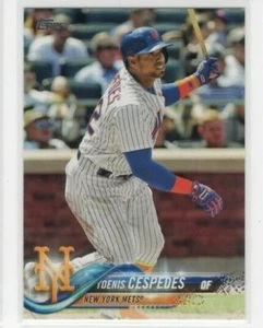 Yoenis Cespedes 2018 Topps Series 1 Baseball Base Common #125 New York Mets - Picture 1 of 1
