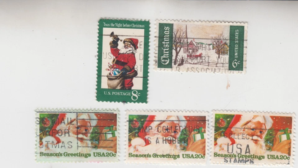 US Christmas SLOGAN CANCEL. Santa. Defeat Muscular Dystrophy. Collect USA stamps - Image 1 of 1