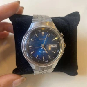 Seiko Bellmatic 4006-6060 Automatic 17J Blue Dial Day/Date Men's Watch - Picture 1 of 4
