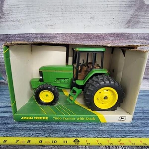 Vtg 1992 1/16 Ertl John Deere 7800 tractor w/MFWD & Duals die-cast tractor green - Picture 1 of 12