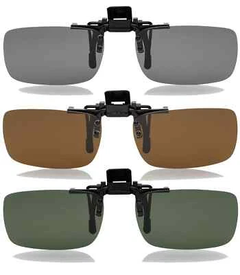 CITY VISION Aufsatz Polarisiert Clip On Sonnen Schutz Brille Träger Aufklap Überbrille UV400
