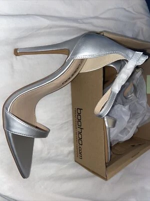 Boohoo punta puntiaguda básica 2 piezas tacones astillados para mujer Reino Unido 7 EU40 Foto 1 de 4