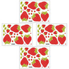 Strawberry Wall Decals Cute Fruit Stickers for Bedroom Kitchen