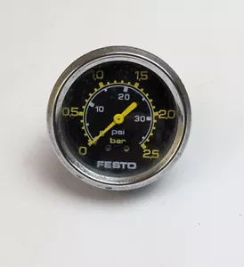 Festo Manometer 0-2,5 bar 0-40 psi 63mm Druckanzeige - Bild 1 von 3