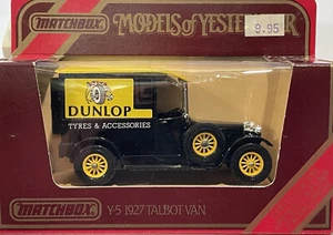 Matchbox Models of Yesteryear Y5 1927 Talbot Delivery Van Dunlop Tires C1978 - Picture 1 of 19
