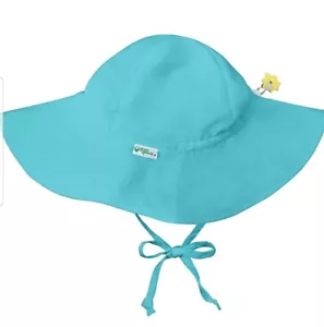 iPlay Water Resistant Wide Brim Sun Protection Shade Hat Aqua Chin String 2T-4T - Picture 1 of 4