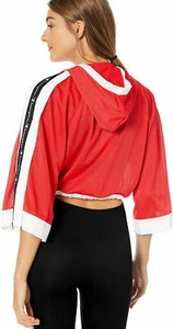 CHAMPION Mesh Crop Top zipper Tape Hooded Womens ALL Sizes NEW - Picture 1 of 10