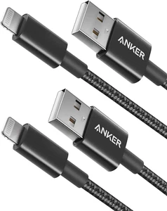 Anker Premium Nylon USB-A to Lightning Cable (2-Pack) 6Ft, MFi Certified Cable - Picture 1 of 7
