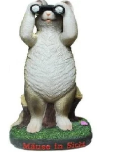 Spardose Maus mit Fernglas, Sparschwein - Bild 1 von 1