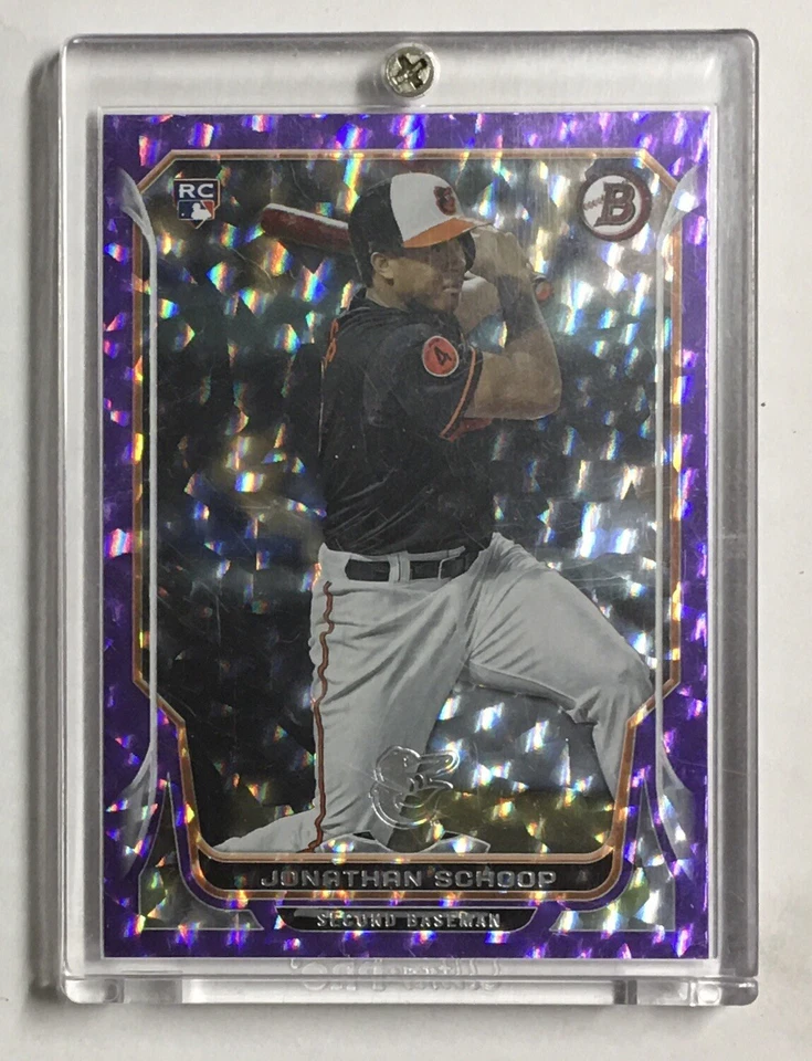 Jonathan Schoop SSP RC 🔥 #ed 10/10 🔥 2014 Bowman Purple Ice Parallel Rookie 🔥 Foto 1 de 2