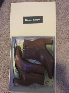 Bare Traps Womens Bobby Carmel Round Toe Ankle Boots Zipper 6.5 M - Picture 1 of 5