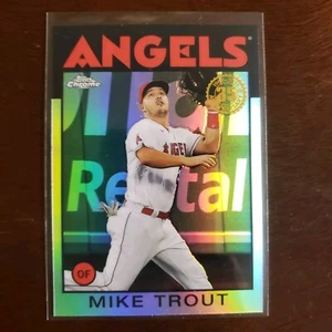 2021 Topps Chrome 35th Anniversary Silver Refractor #86BC2 Mike Trout Angels - Bild 1 von 2