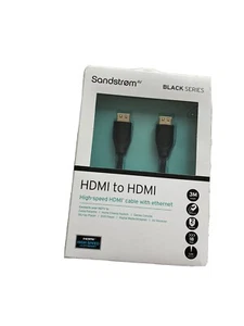 sandstrom hdmi auf hdmi. High Speed HDMI Kabel mit Ethernet 3m Länge 18Gbps. - Bild 1 von 1