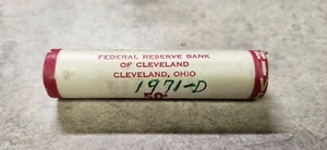 UNC FRB Roll of 1971-D Lincoln Cents - Cleveland - Unopened & Unsearched - Picture 1 of 3