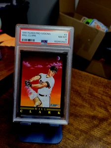 1991 Fleer Pro Visions #2 Will Clark San Francisco Giants PSA 8 NM-MT💎💎 - Picture 1 of 2