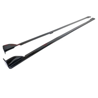 Painted Fit For Subaru WRX STI 4th 4DR Sedan Side Skirts Body Kits ST Look 4PCS - Imagem 1 de 4