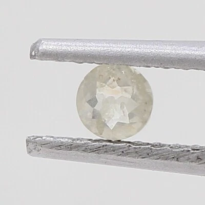 ROUND SHAPE DIAMOND 0.17CTW YELLOW DIAMOND PORTUGUESE CUT NATURAL DIAMOND 3x2MM - Image 1 of 4