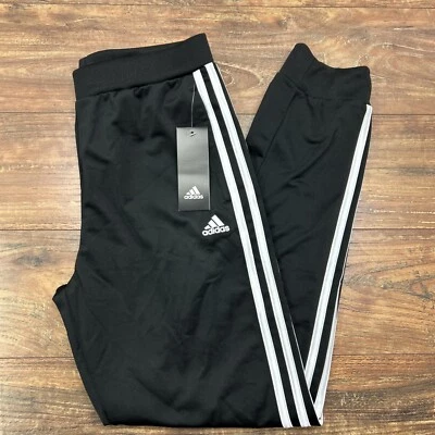 Adidas NUEVO 3 Rayas Polar Joggers Niña XL (16) Negro Pantalones Atletismo Nuevo con Etiquetas Foto 1 de 4