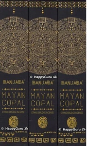 “Mayan Copal” (3 Packets) Banjara Ethno Smudge Masala Incense Sticks (3x15g) - Picture 1 of 3