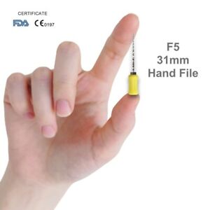F5 31mm NiTi Hand Files Endodontic 6 Pcs
