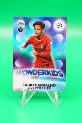 (2 Cards) 2022-23 Topps Chrome Wonderkids #W-8 FAbio Carvalho Liverpool FC ES6 - Image 1 of 4