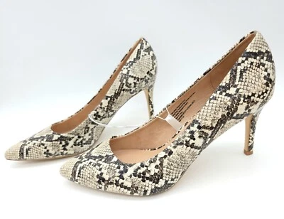 A New Day Women's Sz 10 Gemma Snake Print Pointed Toe 3.75" Heeled Pumps - Image 1 of 4