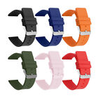 12-24mm Leather Silicone Smart Watch Band Strap Replacement Bracelet Wristband
