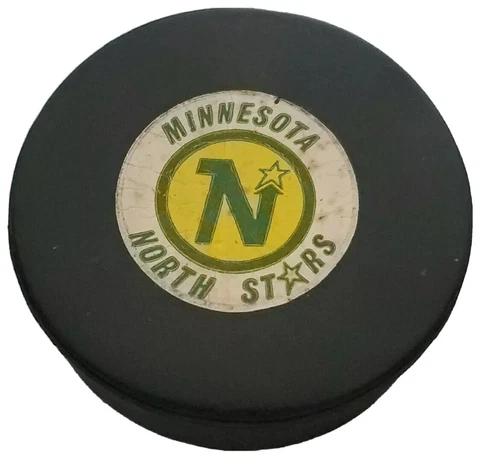 MINNESOTA NORTH STARS VINTAGE NHL OFFICIAL GAME PUCK APPROVED VICEROY MFG. 🇨🇦 Cover