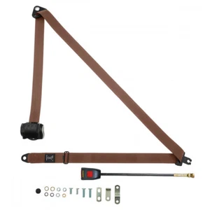 Front Automatic Seat Belt For Ford A Series Chassis Cab 1965-1986 Beige - Picture 1 of 7