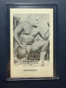 1970s Boyd Pierce Gran Markus Wrestling Photo Card 3.5x5.5 Black White - Picture 1 of 1
