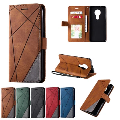 Leather Flip Card Holder Wallet Stand Cover Case For Nokia 3.2 5.3 2.3 1.3 7.2 - Image 1 of 4