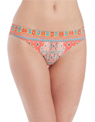  NEW Nanette Lepore Bindi Charmer Hipster Swim Bikini Bottom S NL6DA93 Coral - Image 1 of 2