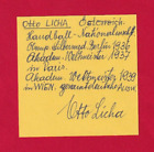 Otto Licha  - sterreich - Handball - 2.OS 1936 -  signiert -  !