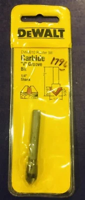 DeWalt Carbide "V" Groove Bit DW6610 Router Bit 1/4"Shank - Image 1 of 2