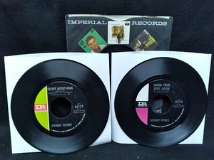 Johnny Rivers Secret Agent Man /Under Your Spell Again 45 RPM records lot-2 1965 - Picture 1 of 5