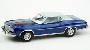 Brekina 1976 Ford Gran Torino Metallic Blue/White Roof #BR19731 HO Scale - Picture 1 of 7