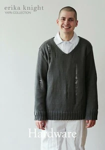 Erika Knight Men's Sweater Knitting Pattern Hardware In DK (Gossypium Cotton) - Picture 1 of 2