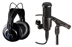 Audio Technica AT2041SP AT2020+AT2021 Studio Condenser Microphones+AKG K240 MKII - Picture 1 of 12
