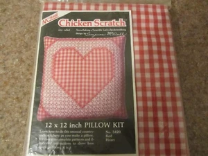 Chicken Scratch 12 x 12 Inch Pillow Kit by McNeill 1983 - Picture 1 of 5