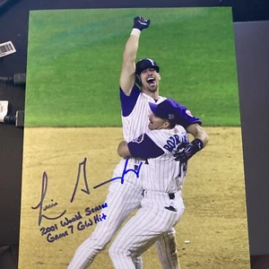 luis gonzalez autographed Picture “2001 Ws Game 7 Gw Hit” - Picture 1 of 2
