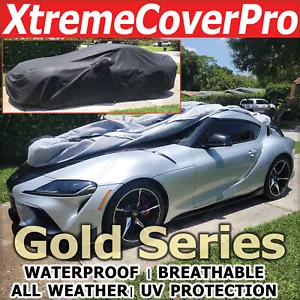 Cubierta de coche impermeable Toyota GR SUPRA 2023 2024 con bolsillo espejo negro - Imagen 1 de 12