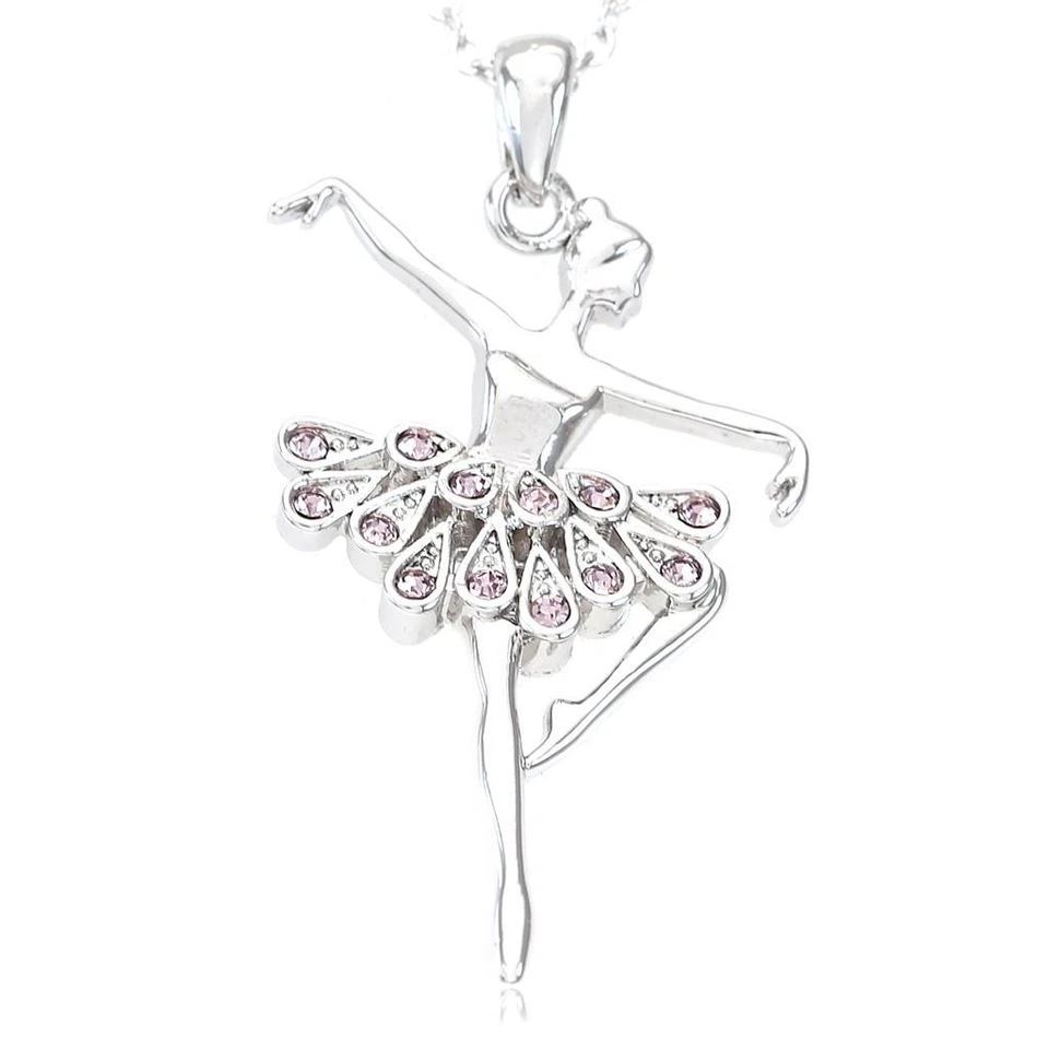 Collar Bailarina Púrpura Colgante Ballet Danza Dije Regalo Niñas Adolescentes Mujeres t1 Foto 1 de 1